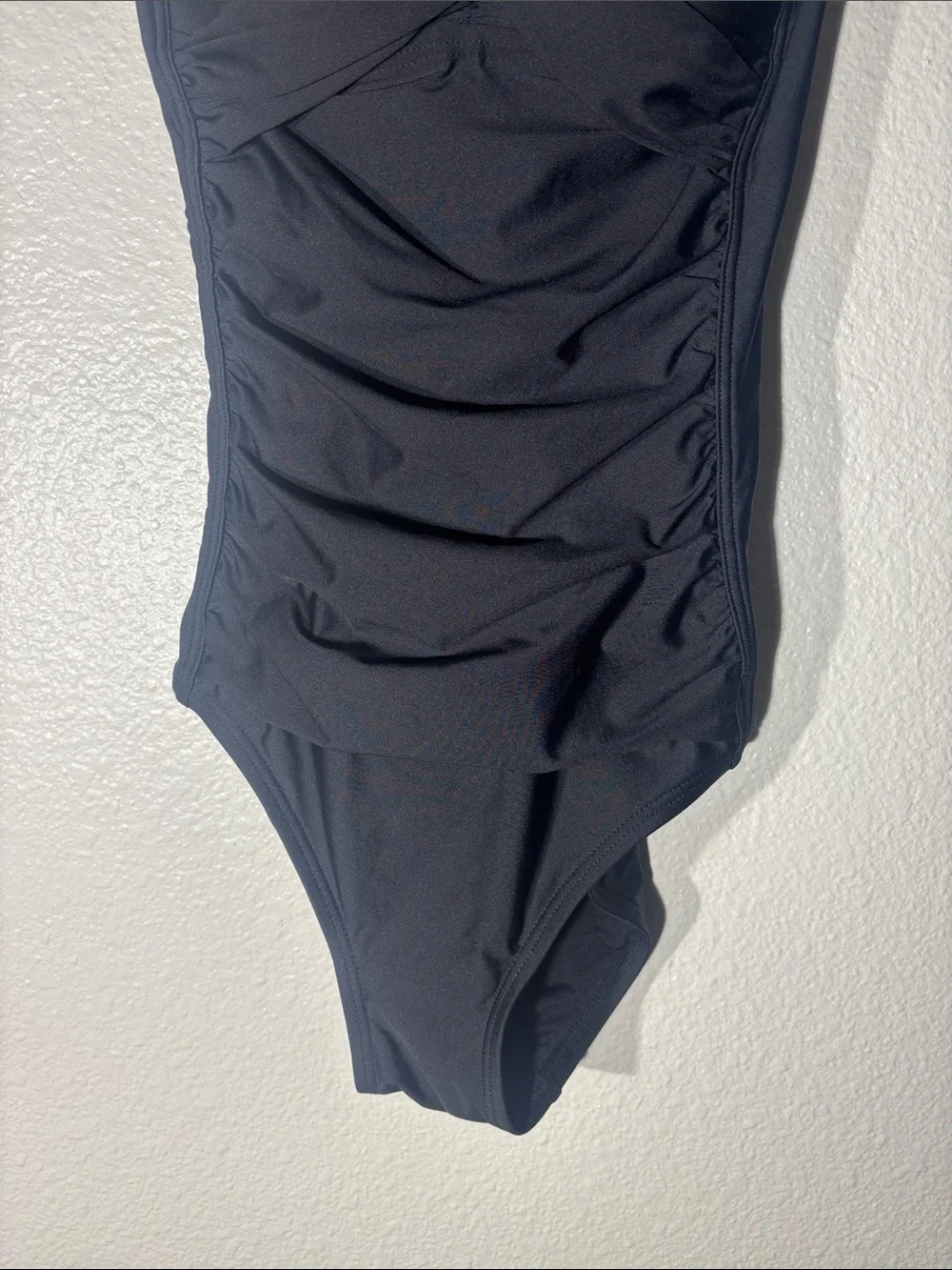 DKNY Twist Tummy Control One Piece Swimsuit - Picture 9 of 15